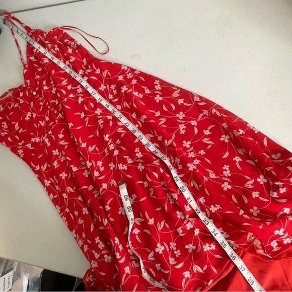 Alexia Admor Women's Orange Bailey Sweetheart High Low Maxi Dress Size 8 - Picture 12 of 12